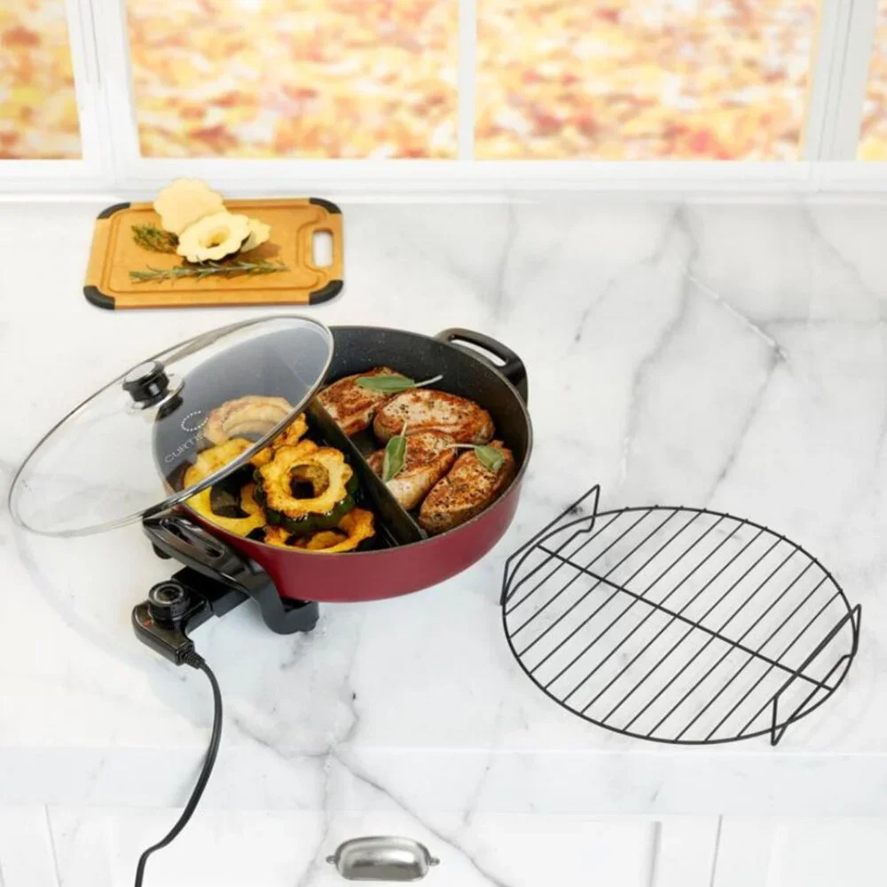 Dura-Pan 14" Electric Skillet with Removable Divider ( new with box) - Picture 4 of 5
